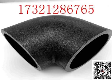 Abrasion Resistant High Density Polyethylene Pipe Fittings 90 Deg Elbow L20 Black Elbow Fittings HDPE