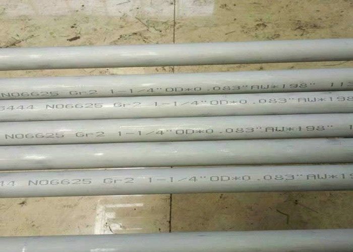 SCH 80 Seamless Nickel Alloy Pipe NO6625 For Petroleum API / PED Approval