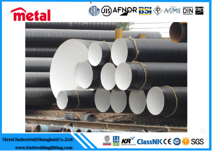 OD 21.3 - 660 mm 3 Layer Polyethylene Coating Pe Lined Carbon Steel Pipe , SCH 30 Plastic Coated Oil Pipe
