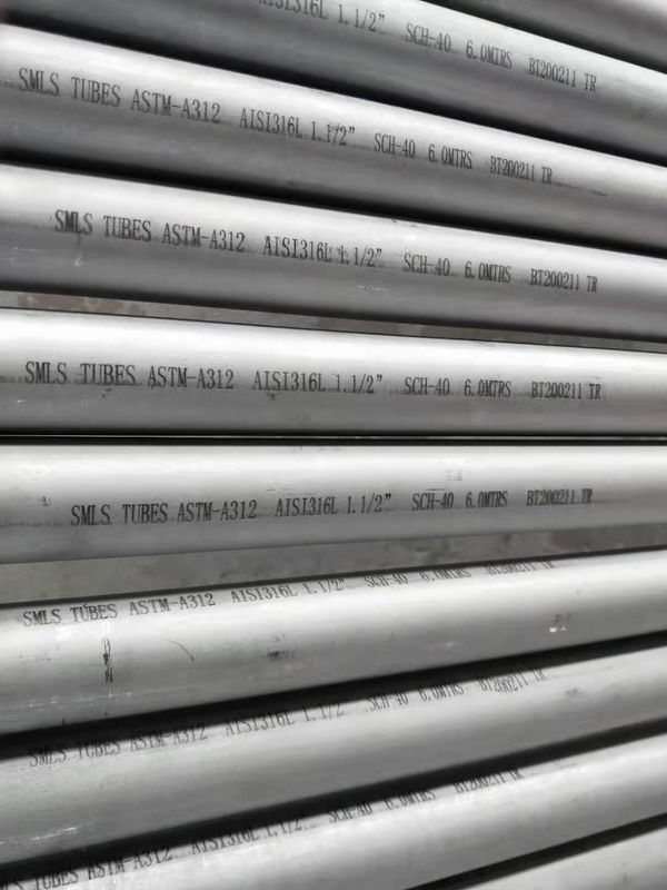 Chemical Processing 316 Stainless Steel Pipe Round Seamless Stainless Tube
