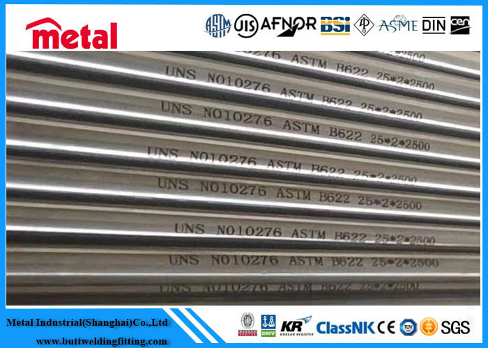 25mm*2mm*2500mm Seamless Nickel Alloy Steel Pipe UNS NO10276 ASTM B622