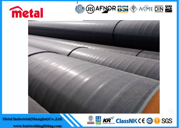 3LPE LSAW 24 INCH Coated Steel Pipe WT 14.3MM For Gas / Oil Transportation
