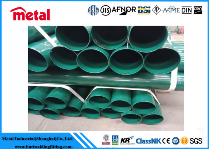 Round SSAW 3LPE Plastic Coated Oil Pipe , 610MM SCH 10 Painting Steel Pipe