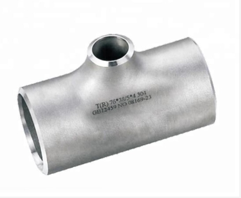 Stainless Steel Pipe Fittings Duplex Stainless Steel Reducing Tee UNS S2205 SCH80 ASME B16.9