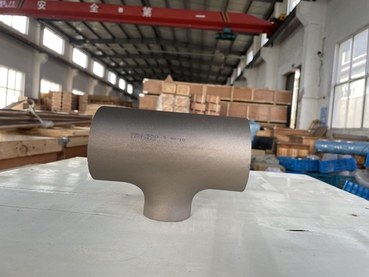 Equal Tees / Reducing Tee Fitting Seamless Butt Welding Fitting Cooper Nickel 90/10 C70600