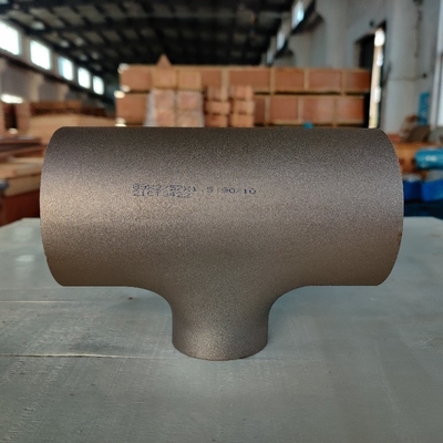 Alloy Steel Pipe Fittings EQUAL TEE  6"  3.5MM EEMUA 146/1 ASTM B466 UNS C70600  TEE