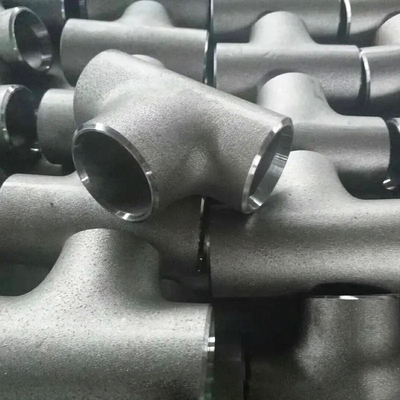 Low Alloy Steel Pipe Fittings Butt Welding Pipe Fittings Equal Tee A403 WP904L 6&quot; SCH40 ASME B16.9