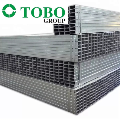 Hot selling ERW steel square tubing standard sizes, pre zinc coated square galvanized steel pipe