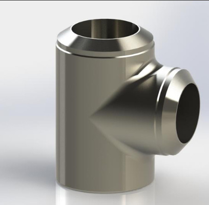 Super Duplex Stainless Steel Fittings AL-6XN UNS N08367 Silver Tee ANSI B16.9