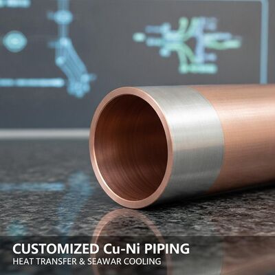 Customized Wall Thickness Copper Nickel Pipe for Heat Transfer Systems and Seawater Cooling Applications