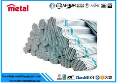 High / Low Pressure Galvanized Metal Tubing , Round Welding Galvanized Pipe