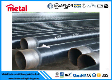 LSAW Coated Steel Gas Pipe , Anti Corrosion Protection Coated Black Pipe