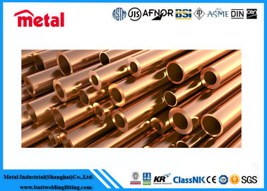 CuNi Copper Nickel Tubing Corrosion Resistance , Sea Water Threaded Copper Pipe