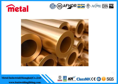 C70600 SCH20 Type K Copper Pipe Round Copper Nickel Alloy Pipe Golden Color