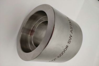 DN 40 3000 Lbs Forged Pipe Fittings 1-1/2&quot; Stainless Steel Coupling ASTM A182 F347