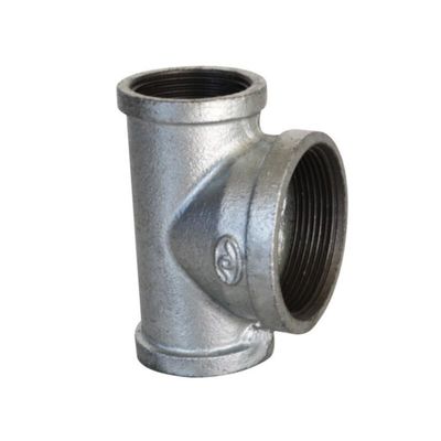 WP310S 3-1/2'' Black Galvanized Pipe fitting Sch60 Round Tee