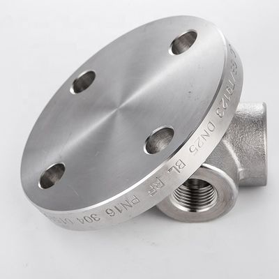 5'' sanitary stainless steel 304 316L ASTM forged threaded drainage pipe fittings blind flange