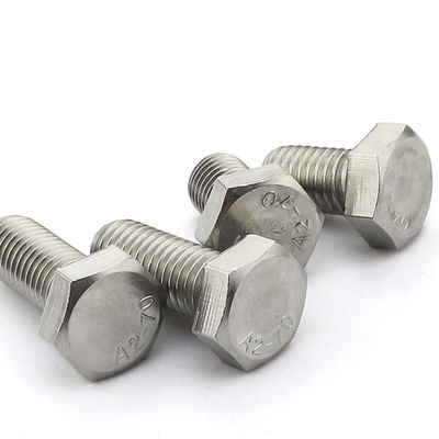 SUS304 OEM M14 Hexagon Bolt Nut 4.8mm Thread Zinc Plated