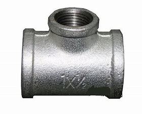 Galvanized Three Way Malsteel Pipe Fittings Water Pipe Plumbing Fittings 1 Inch 4 Minutes 6 Minutes DN15