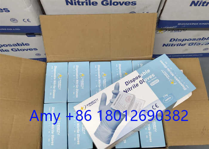 9 Inch Powdered Allergy Free Disposable Nitrile Gloves