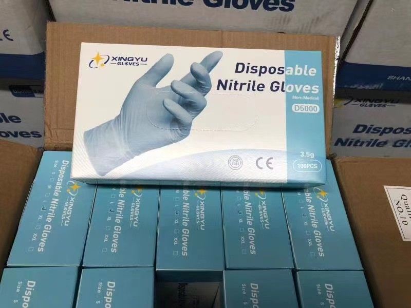 DINP DOTP M L XL Food Grade Disposable Nitrile Gloves