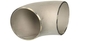 Titanium Alloy Pipe Fittings ASTM B16.9 Grade 2 Titanium 90 Degree Elbows Hot Rolled