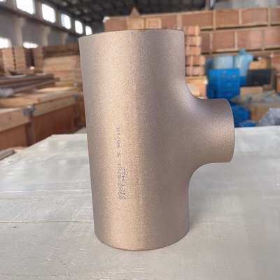 Equal Tees / Reducing Tee Fitting Seamless Butt Welding Fitting Cooper Nickel 90/10 C70600