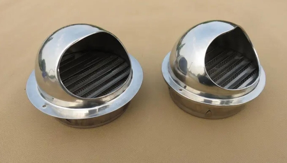 Stainless Steel Ventilation Exhaust Grille Waterproof Air Vent Cap 3&quot;  50MM 304 Stainless Steel