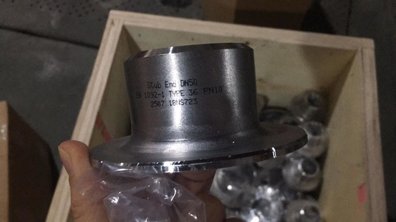 Duplex Stainless Steel Fitting EN 1092 - 1 PN 10 DN 50 Type 36 UNS S32750 Stub End