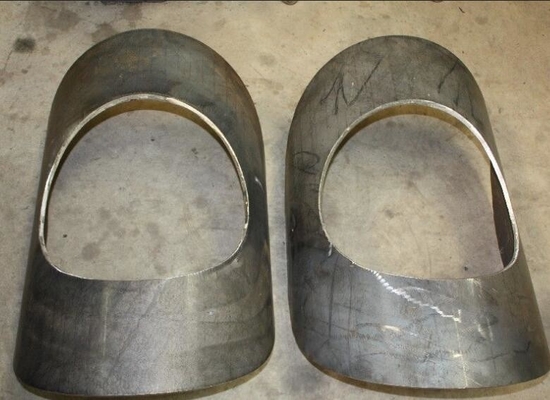 Carbon Steel Pipe Fitting R Pad 45 STD-SCH20 ASTM A516 Gr. 70  24&quot;x12&quot; Pipe Fitting