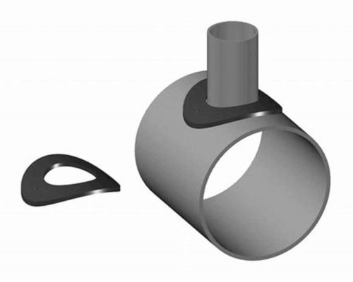 CS Pipe Fitting R Pad 90 Sch40-Sch30 API 5L - SMLS GR. X 56 36&quot;x12&quot; Pipe Fitting