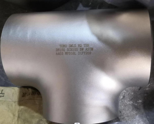 Butt Welding Fitting Equal Tee A403 WP316 1” ASME B16.9 SCH10S - SCH160