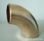 90 Degree Copper Alloy Steel Elbow Butt-Welding Fittings C70600 Long Radius Bend