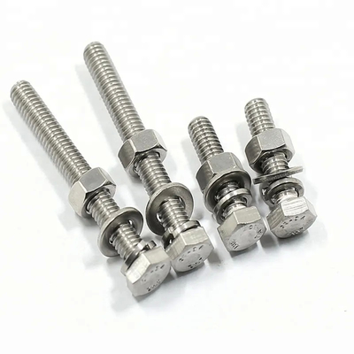 M12 M16 A2-70 A4-70 A4-80 SS304 SS 316 Hex Bolts And Nuts S32750 32760