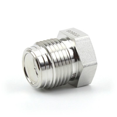 Stainless steel plug fusible fittings pipe plug tube adapter with eutectic alloy fittings