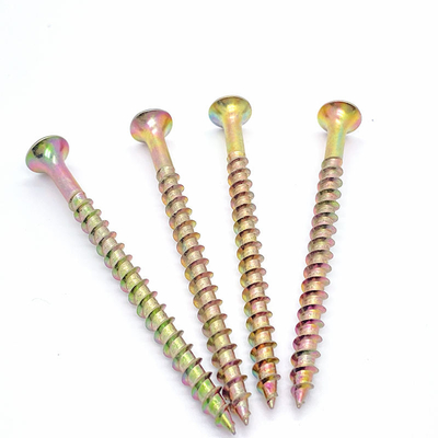 Screws / Timber Screws High Quality Wood Heat Treatment Pan Zinc Plated Chipboard Screw