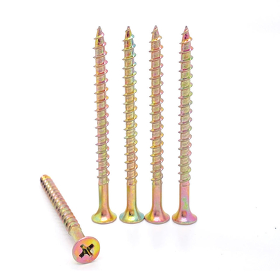 Screws / Timber Screws High Quality Wood Heat Treatment Pan Zinc Plated Chipboard Screw