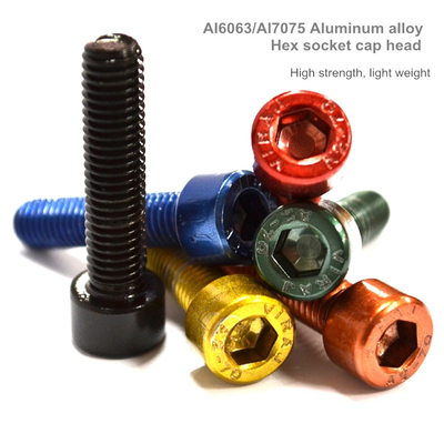 Fastener Din 912 M3 M4 X 16 Mm Hex M5 M6 M36x2 St Black Green Colored Anodized Allen Bolt Aluminum Screws
