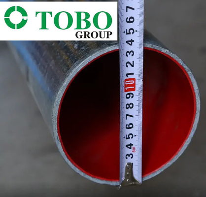 High-quality external galvanized lining red plastic coated composite steel pipe for water supply and fire fighting