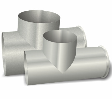 Butt Welding Fittings 1/2&quot;-24&quot; Customized Size Sch10 Nickel Alloy Tee For Chemical Industry