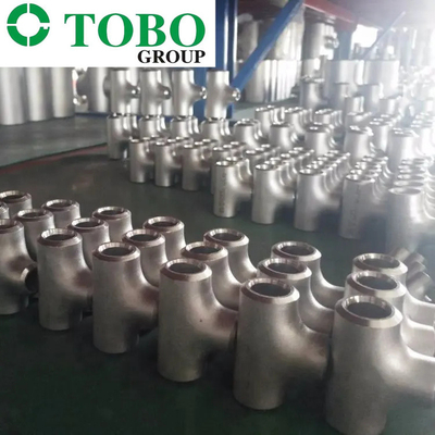 Sch10 - Sch180 12''*10'' S32550 Super Duplex Stainless Steel Reducing RED Tee Seamless Butt Weld Pipe Fitting