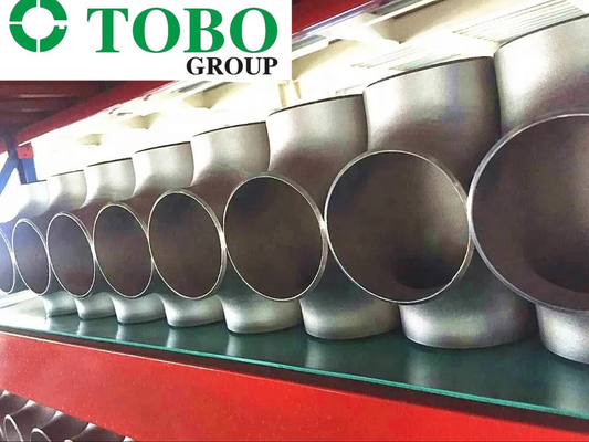 Sch10 - Sch180 12''*10'' S32550 Super Duplex Stainless Steel Reducing RED Tee Seamless Butt Weld Pipe Fitting