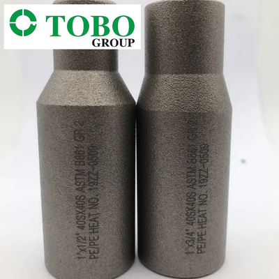 Titanium Alloy Steel Pipe Fittings ASTM B363 Ti Gr7 2'' x 1'' SCH10S x SCH40S Titanium Alloy Swage Nipple