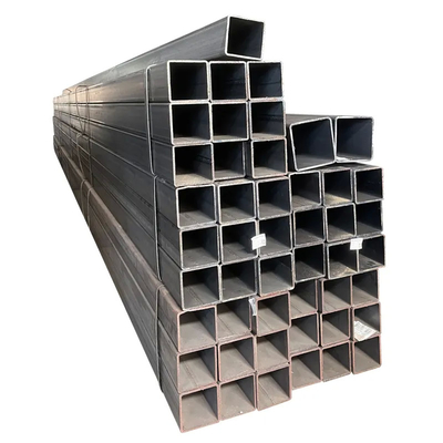 Seamless Carbon Steel Pipe Welded Black Steel Square Pipe / Rectangular Steel Tube