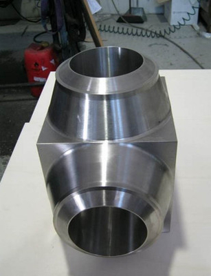 Seamless Butt Welding Alloy Fittings Target Tee  6&quot;X SCH-60S Titanium Gr2 Pipe Fittings