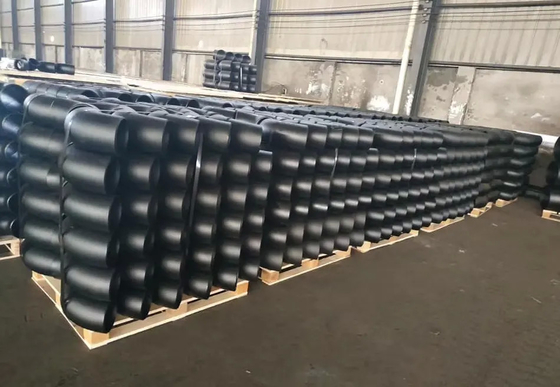 ASTM A234 WP5 Alloy Steel Pipe Fittings Seamless 90 Deg LR DN120 Sch160 Black Elbow