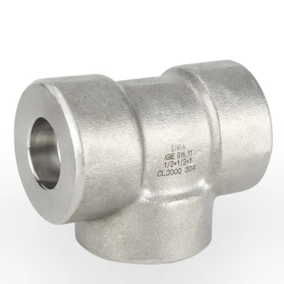 ASME B16.11 NPS3 #3000 NPT-F Threaded Equal Tee SA-182 F304L / SA-403 WP304L