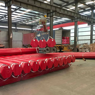 Red Plastic Coated Composite Steel Pipe ASTM A106 Carbon Steel Thick Wall Pipes