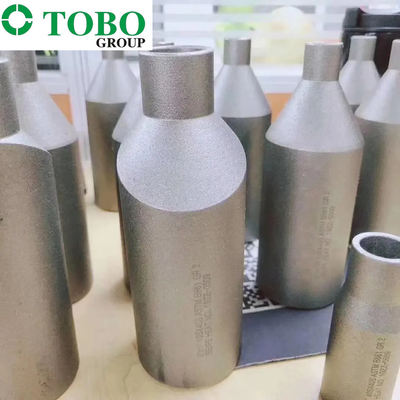 Titanium Alloy Steel Pipe Fittings ASTM B363 Ti Gr7 2'' x 1'' SCH10S x SCH40S Titanium Alloy Swage Nipple