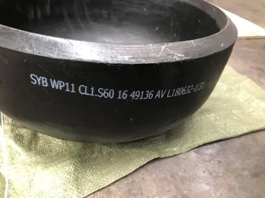 Alloy Steel Fitting 10'' SCH80 Seamless Steel Pipe Cap ASTM A234 WP11 Welded Cap